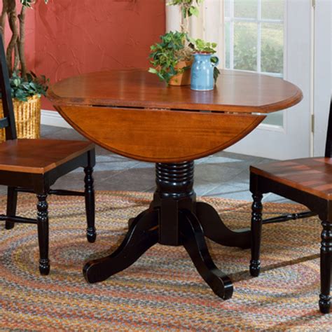 A-America British Isles Round Double Drop-Leaf Dining Table - Walmart.com - Walmart.com