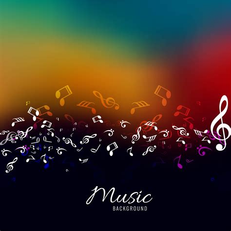 abstract music notes design for music colorful background 243881 Vector Art at Vecteezy