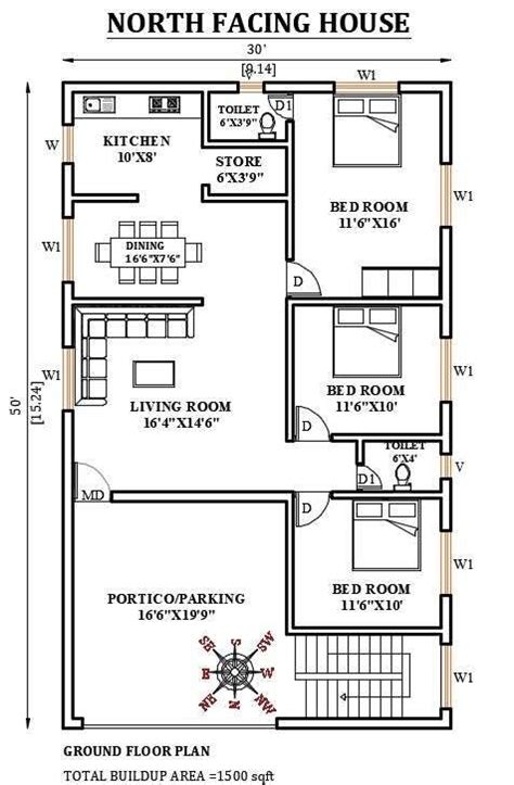 1500 Sq Ft Single Floor House Plans In Kerala - Home Alqu