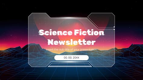 Science Fiction Newsletter Google Slides PowerPoint Template