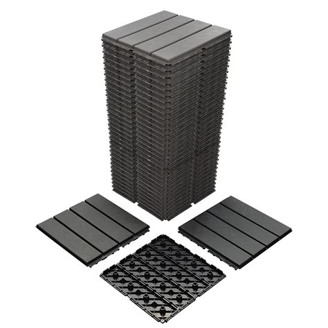 Buy 36 sq. ft Plastic Interlocking Deck Tiles,36 Pack Patio Deck Tiles,12x12 Waterproof Outdoor ...