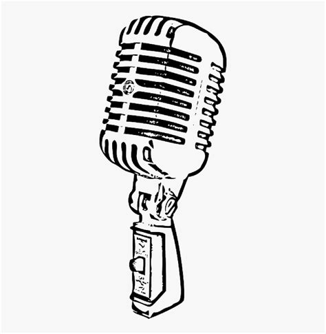 Mic Ourclipart Picture Of - Transparent Microphone Drawing Png, Png Download , Transparent Png ...