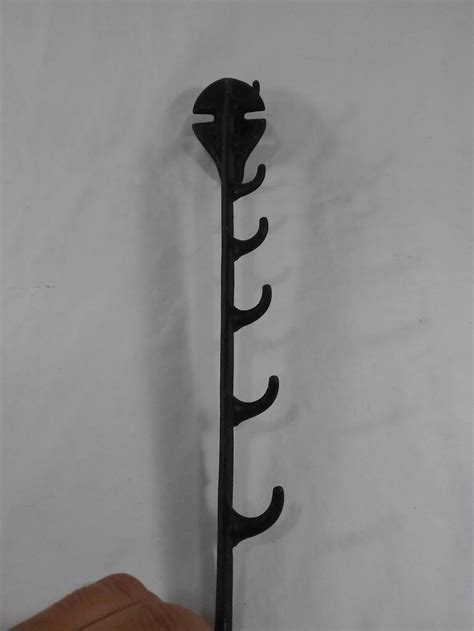 Vintage Cast Iron Wall Hooks Rack Storage Antique - Etsy