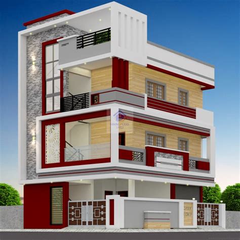 Modern House Plan and Elevation | House Design | Front Elevation Drawing - House Designs and ...