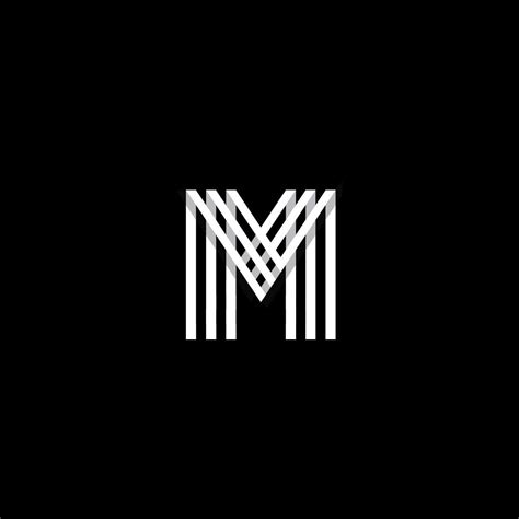 Letter M Grid Logo Design