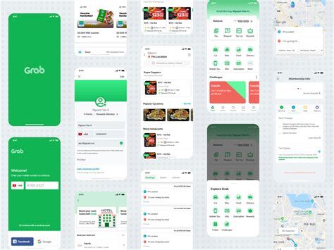 Grab App 2019 by Adobe XD by GumBum on Dribbble