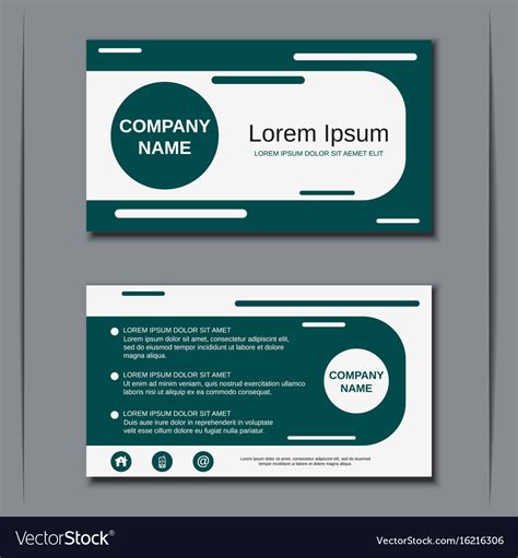 Modern business visiting card design Royalty Free Vector