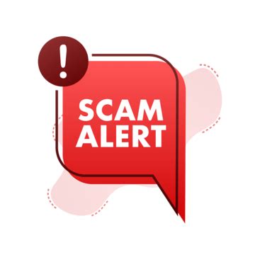 Red Scam Alert PNG Transparent Images Free Download | Vector Files | Pngtree