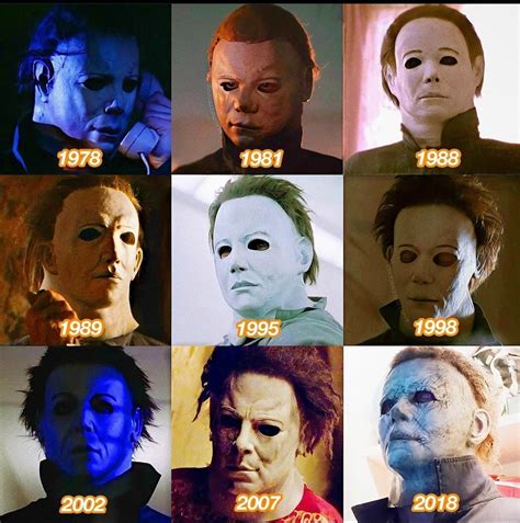 Evolution of Michael Myers Masks What's Your Favorite ? Mine is 2018 or H4 : Halloweenseries