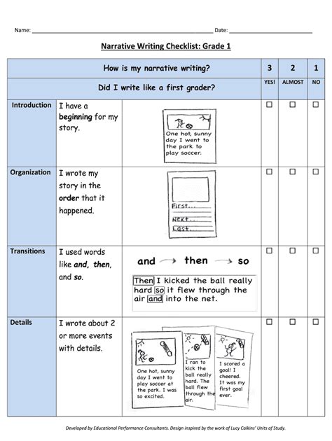 Writing Checklist Grade 1 2020 - Fill and Sign Printable Template Online | US Legal Forms