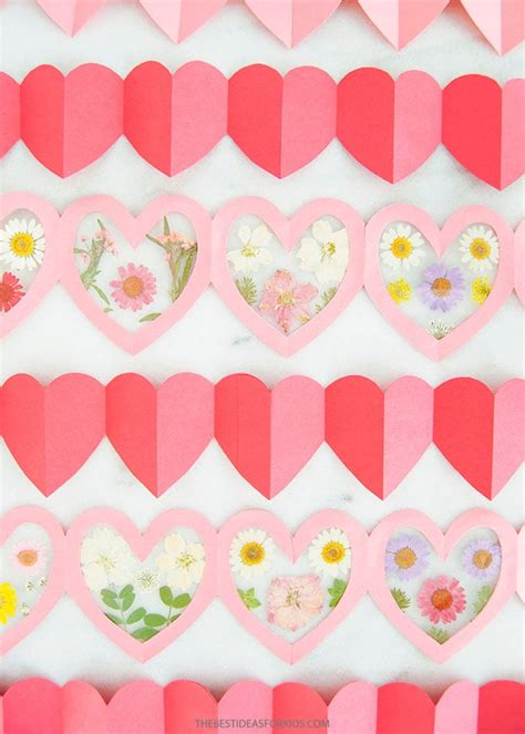 Paper Heart Chain (Free Templates) - The Best Ideas for Kids