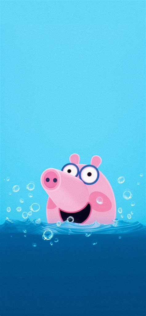 Peppa Pig Swimming Blue Wallpapers - Unlimited Cute Wallpapers