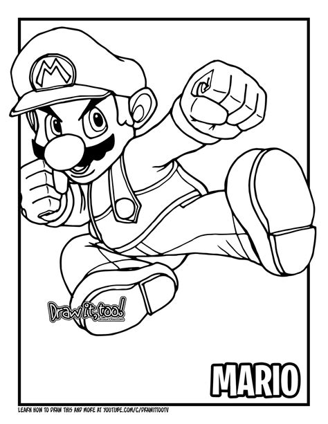 31 Super Smash Bros Ultimate Coloring Pages - Loudlyeccentric