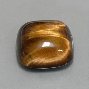 Cushion Cabochon Golden Brown Tiger's Eye - Gemstone Image