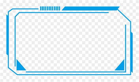 Tech Border Simple Line Blue Png And Psd - Transparent Futuristic Line Png Clipart (#4014880 ...