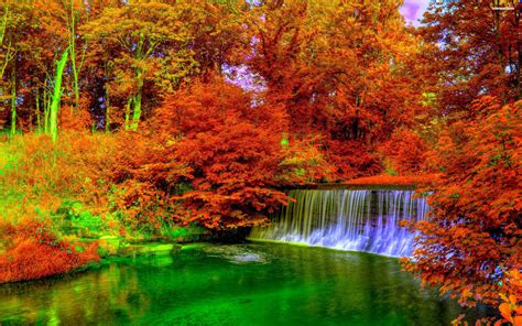 Waterfall In Autumn Wallpapers - Wallpaper Cave