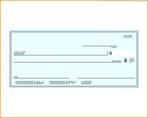 Personal Check Template