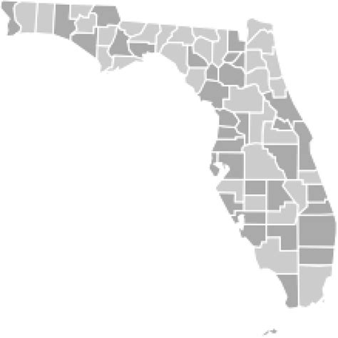 Florida County Map Vector at GetDrawings | Free download