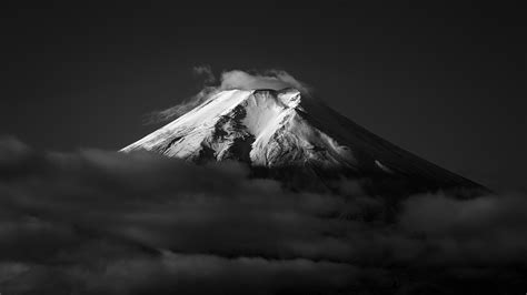 Mount Fuji Monochrome Wallpaper,HD Nature Wallpapers,4k Wallpapers,Images,Backgrounds,Photos and ...