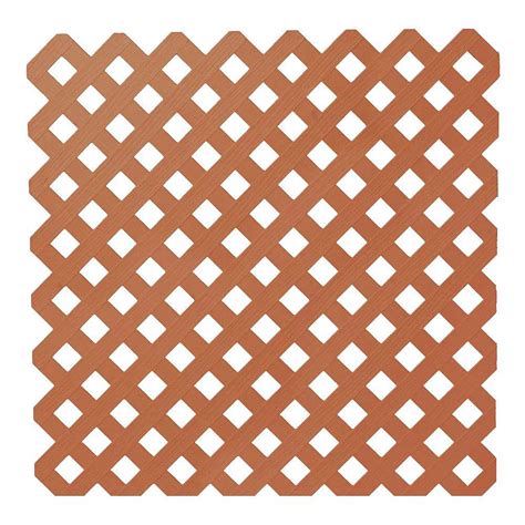 Veranda 4 ft. x 8 ft. California Redwood Garden Vinyl Lattice | The Home Depot Canada