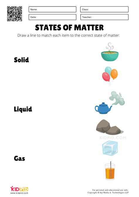 preschool science worksheets on matter - free kindergarten science worksheets learning the ...