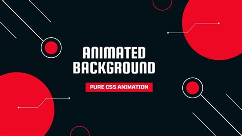 Pure HTML CSS Animated Background | No Javascript - YouTube