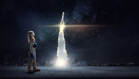 Rocket In Space Hd Wallpaper