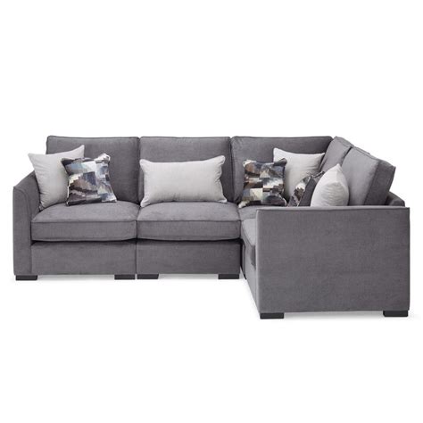 Lucas Modular Corner Sofa Grey | Modular corner sofa, Corner sofa and footstool, Modular sofa