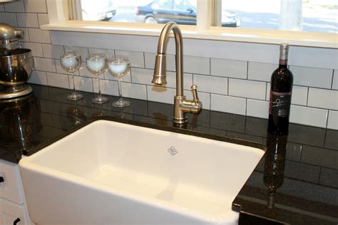 Black Granite Farmhouse Sink - Traditional - Kitchen - Los Angeles - by Cornerstone Construction ...