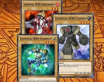 Elemental HERO Yu-gi-oh TCG Deck List 2022 - Etsy