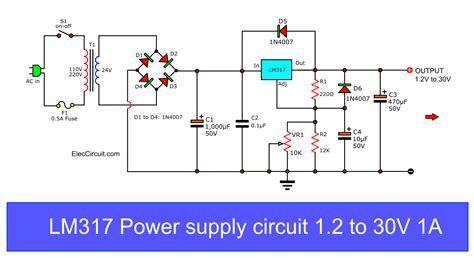 24 Volt 10 Amp Power Supply Circuit Diagram