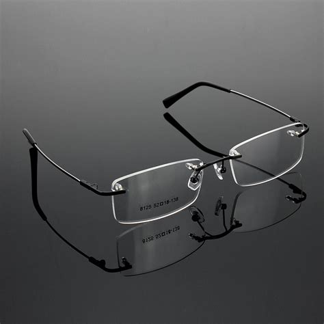 Unisex Rimless Glasses Lightest Rx Optical Eyeglasses Memory Titanium Spectacles | Walmart Canada