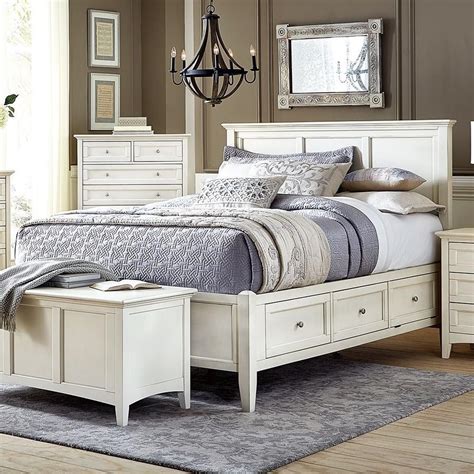 AAmerica Northlake NRLWT5051 Cottage Style Solid Wood Queen Storage Bed | Mueller Furniture ...