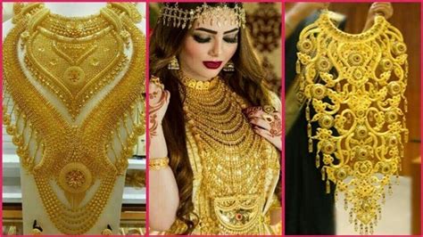 Dubai gold jewellery necklace designs