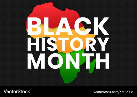 Black history month banner Royalty Free Vector Image