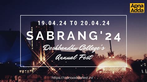 Sabrang'24: Deshbandhu College's Annual Fest!