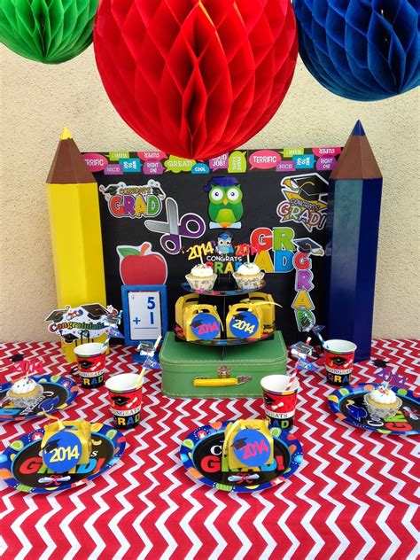 Pre-School/Kindergarten Graduation party ideas | Kindergarten graduation decorations ...