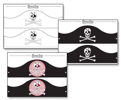 Printable Pirate Hat Template - Flyer Template