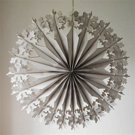 paper luxe supersize snowflake decorations by pearl and earl | notonthehighstreet.com