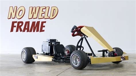 DIY Electric Go Kart with a NO WELD Frame! - Maker Pipe - YouTube