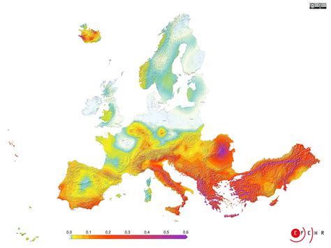 EFEHR | The earthquake hazard map of Europe