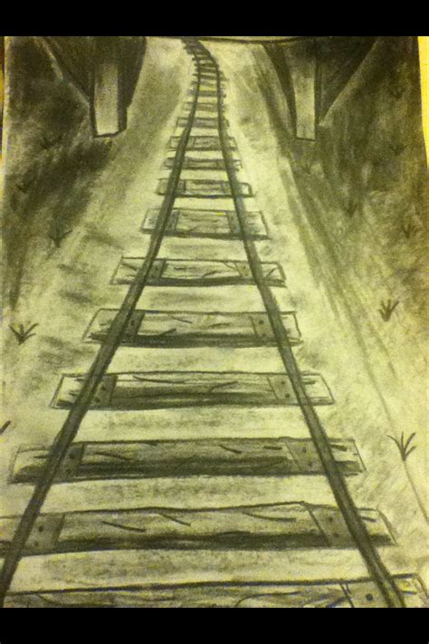 Railroad Tracks Drawing Easy at Drawing