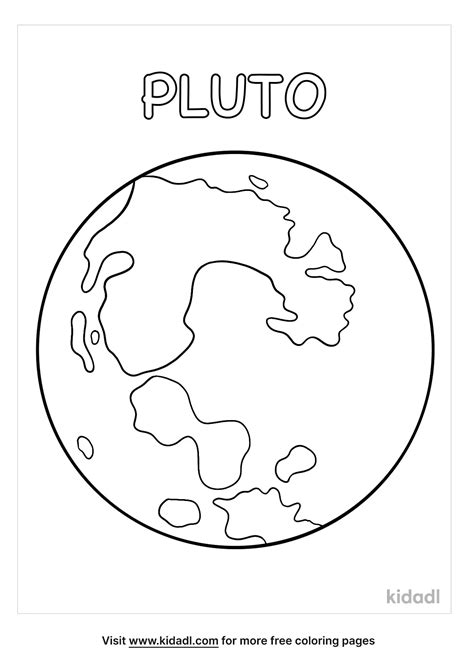 The Planet Pluto Coloring Pages