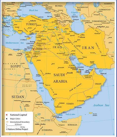 Political Map Of The Middle East - Zip Code Map