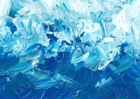 Blue and White Abstract Painting · Free Stock Photo