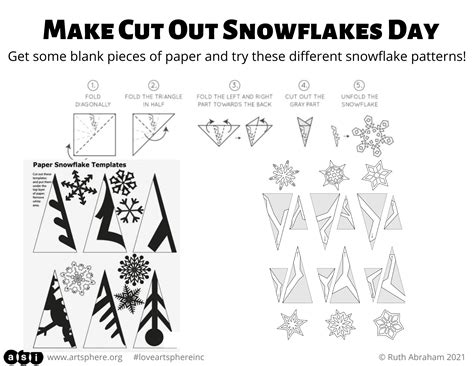 Make Cut Out Snowflakes Day | Art Sphere Inc.