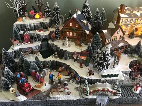 Custom Christmas Village Display Platform (Lemax, Department 56, snow village) | Christmas ...