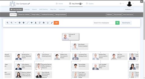 Microsoft Organizational Chart Template