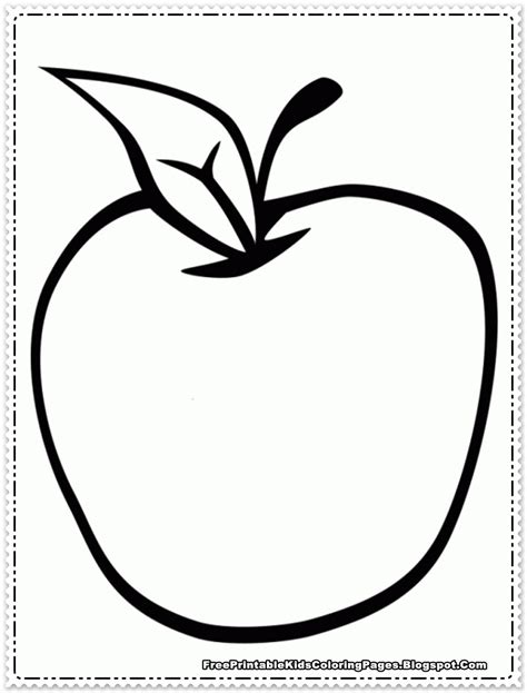 Apple Fruit Coloring Pages Printable | AMP Blogger design