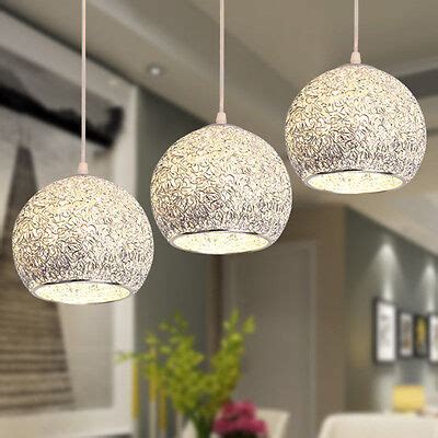 Kitchen Pendant Light Bar Lamp Modern Ceiling Lights Silver Chandelier Lighting | eBay